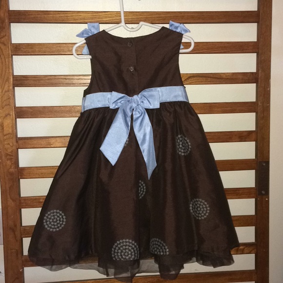 Girls Dress by Crazy8 Brown with Blue 3t - Picture 3 of 4